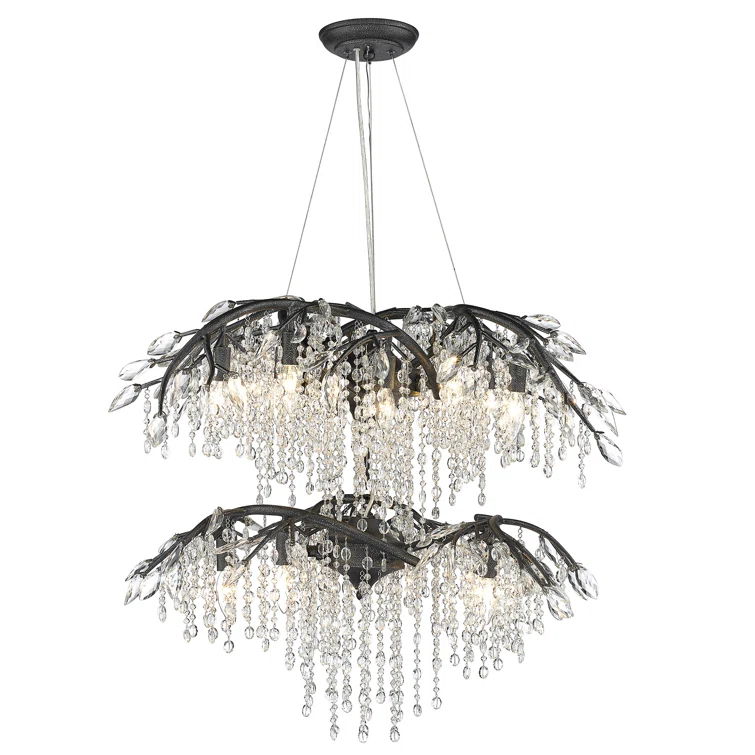 Willa Arlo™ Interiors Montriel 18 - Light Dimmable Tiered Chandelier