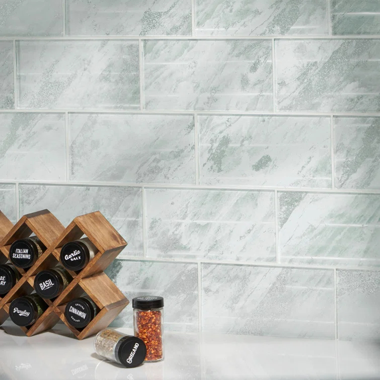 Bond Tile Wonder Glass 4.37 in. x 8.74 in. Polished Glass Wall Tile (5.3 Sq. Ft. / Case)