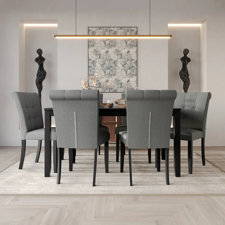 Lark Manor™ Danina Dining Set With Upholstered Chairs And 59" Rectangular Table