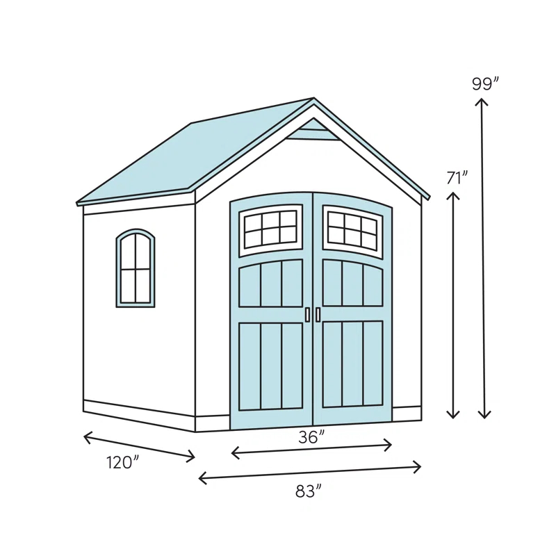 Cedarshed Gardener's Delight 6ft W x 9ft D Western Red Cedar Wood Storage Shed