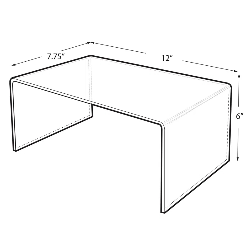 Azar Displays Acrylic Jewelry Stand + Shelves (Set of 4)