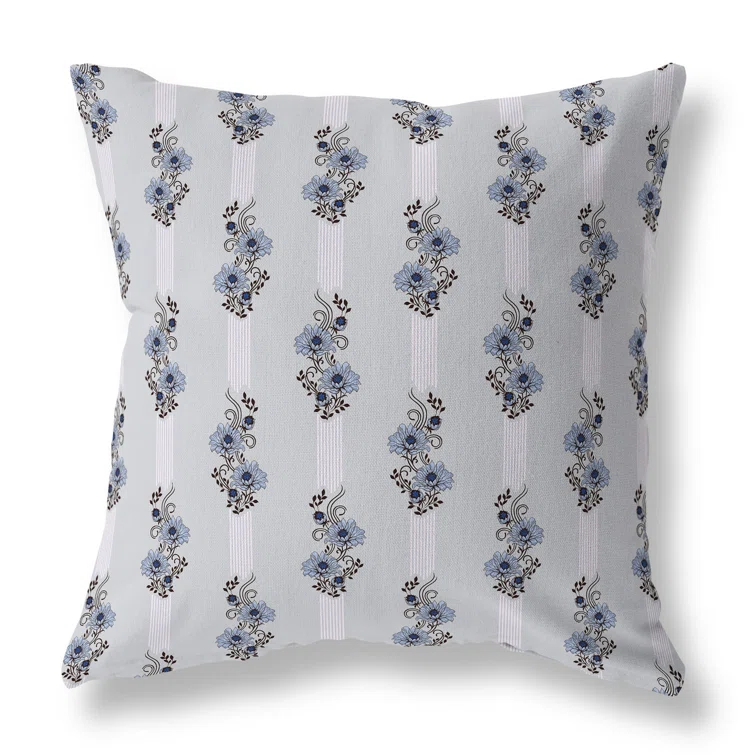 Amrita Sen Floral Luminosity Floral Indoor/Outdoor Reversible Throw Pillow