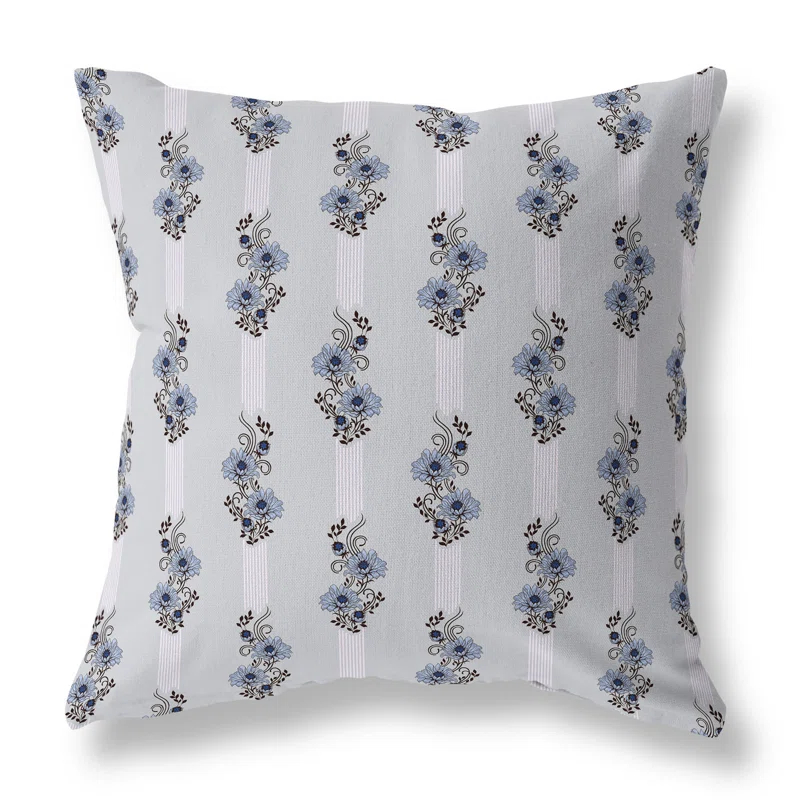 Amrita Sen Floral Luminosity Floral Indoor/Outdoor Reversible Throw Pillow