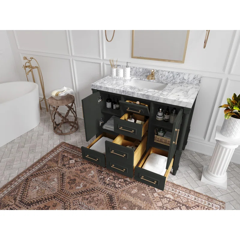 Willow Collections Aberdeen 42'' Single Bathroom Vanity with Quartz Top