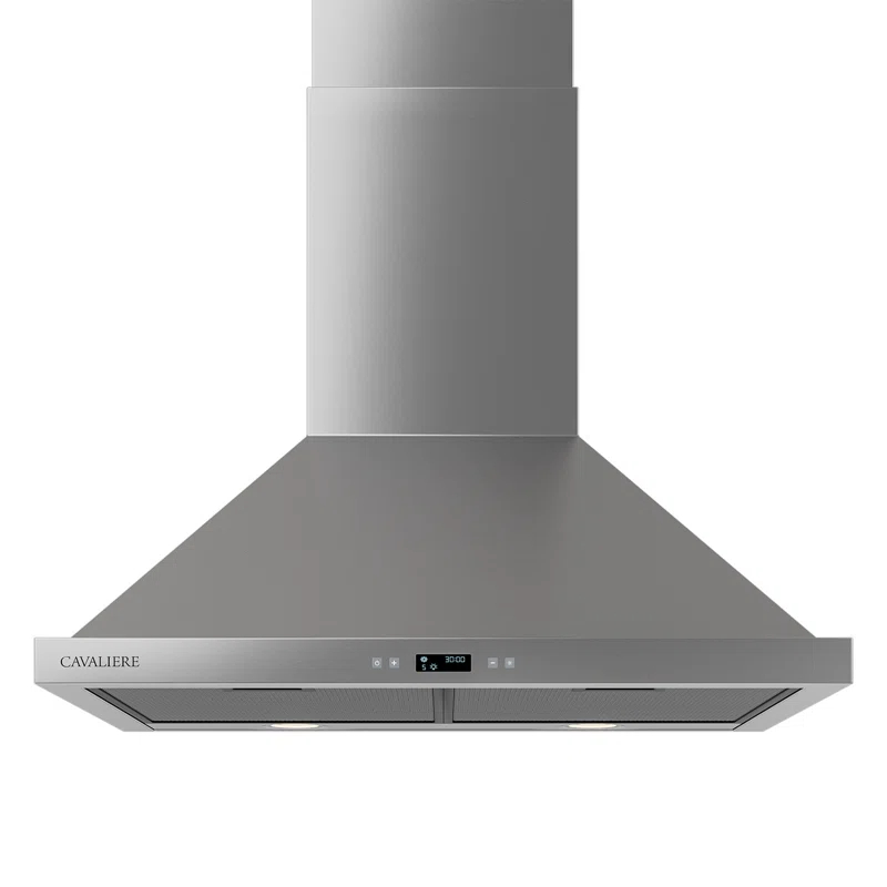Cavaliere CAVALIERE 30" inch 462 CFM Convertible Digital Wall Mount Range Hood Included Charcoal Filter in Stainless Steel SV218B2-30
