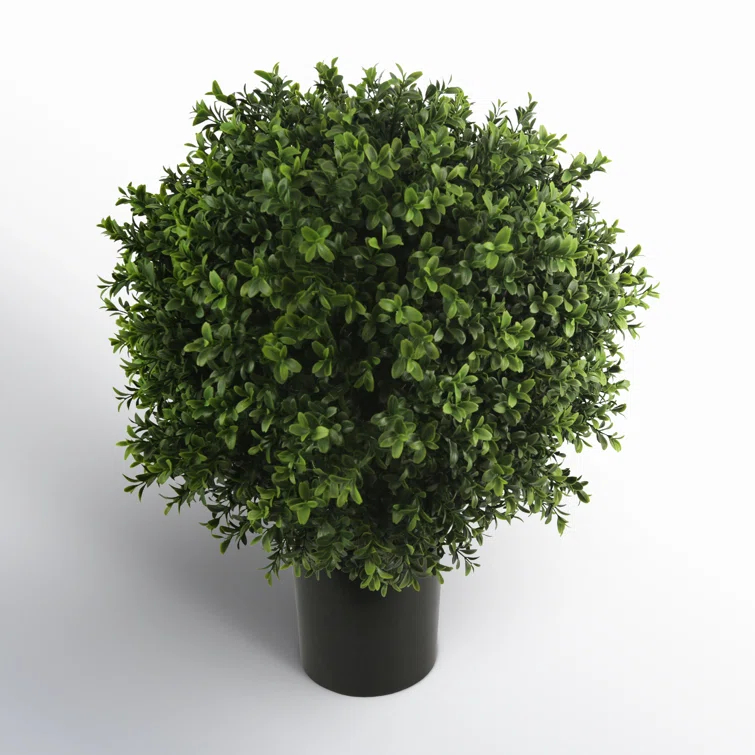 UV Rated Indoor/Outdoor Faux Boxwood Topiary