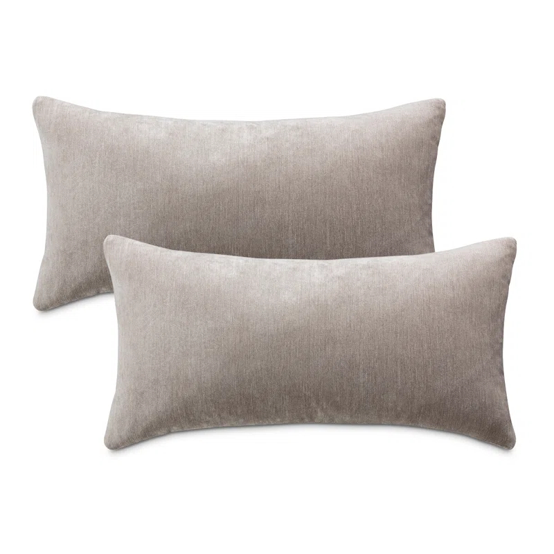Michael Amini The Smith Feather Reversible Throw Pillow (Set of 2)