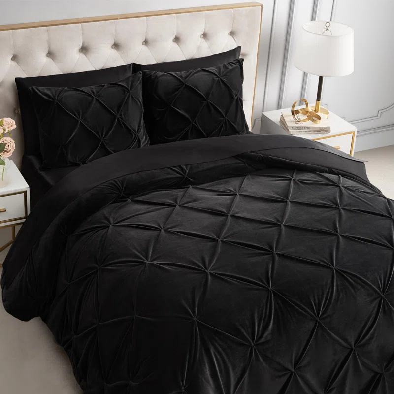 Juicy Couture Kiss Pleat Plush Micromink Comforter Sets & Reviews | Wayfair