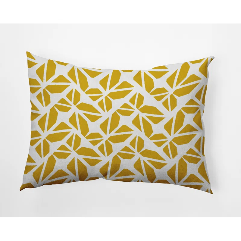 e by design Geometric Indoor/Outdoor Reversible Throw Pillow