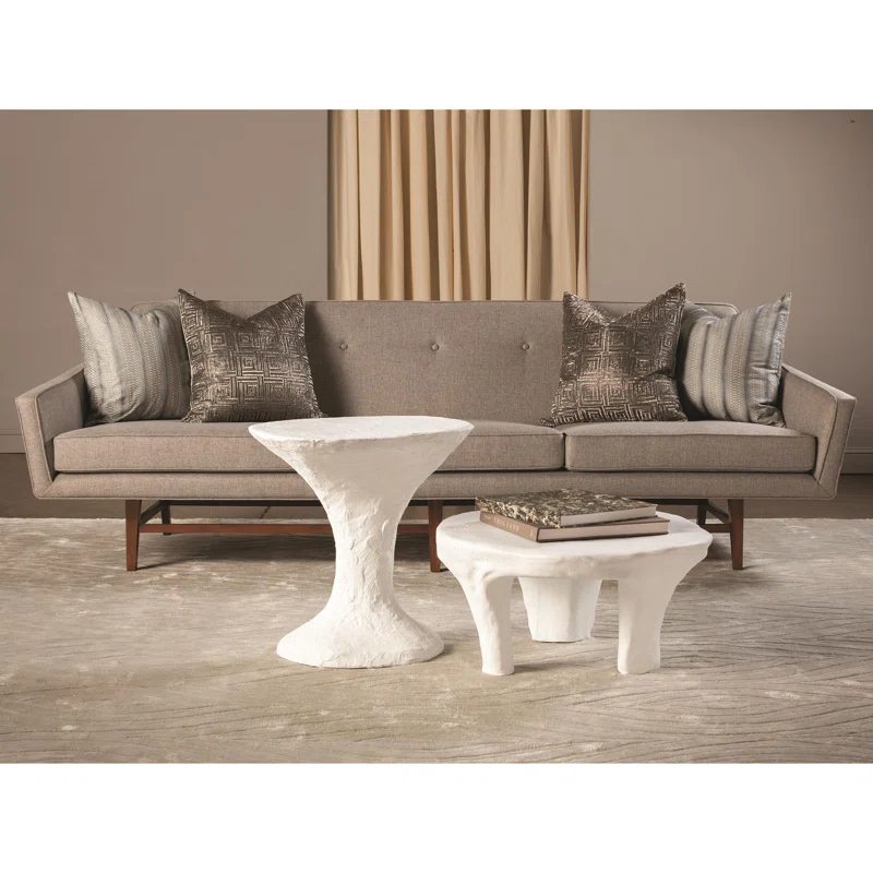 Studio A Home Primitive Accent Table-Soft White