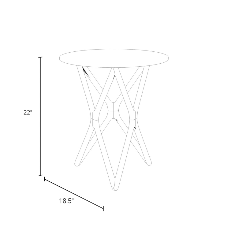 Lark Glass End Table