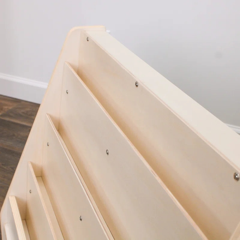 Angeles Angeles Mobile 4-Shelf Book Display with Storage - RTA