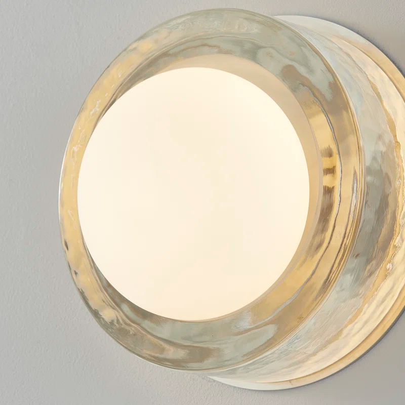 Ravi Round Sconce - Polished Nickel