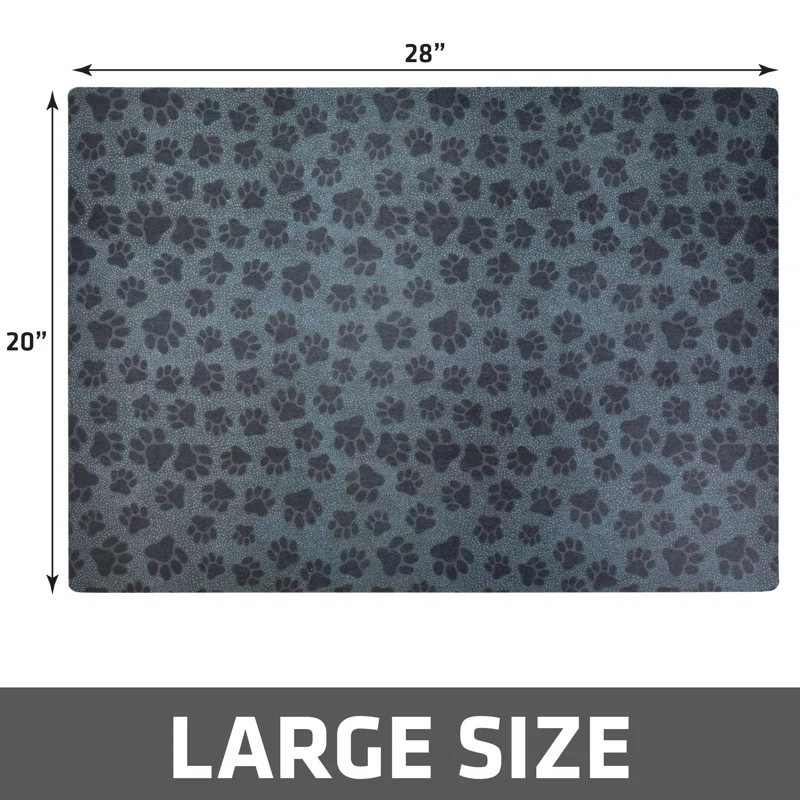 Drymate Cat Litter Mat for Litter Box, Protective & Decorative - Absorbent, Waterproof, Machine Washable