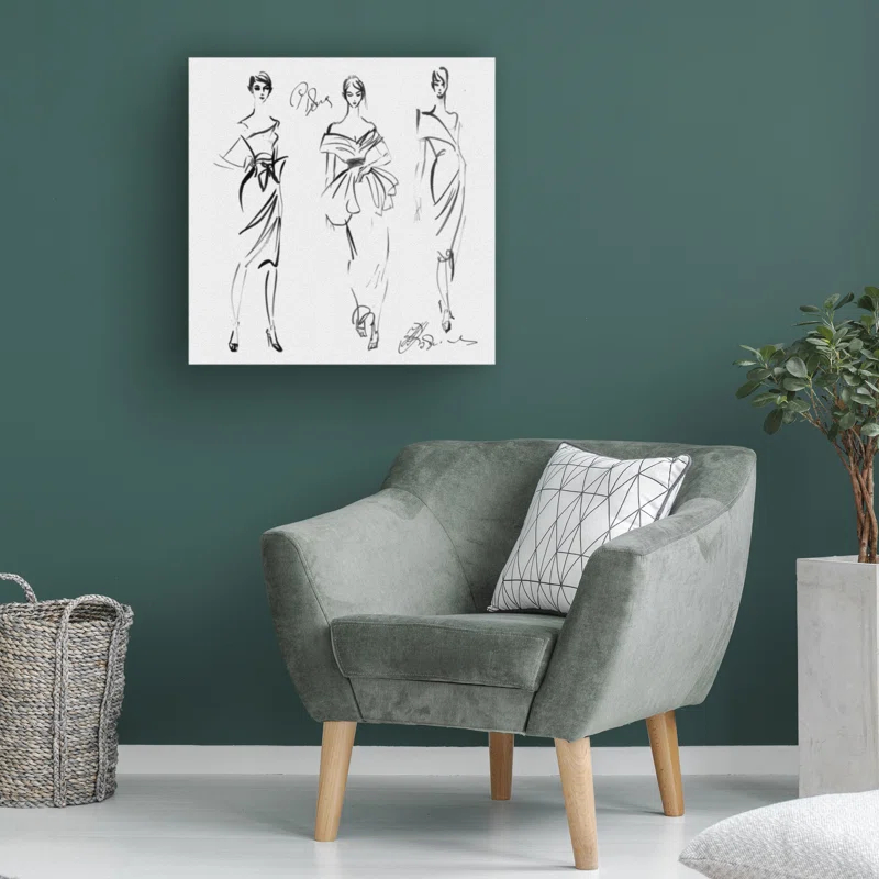 Red Barrel Studio® " Fashion Sketch 8 " by Natalia Rudzina