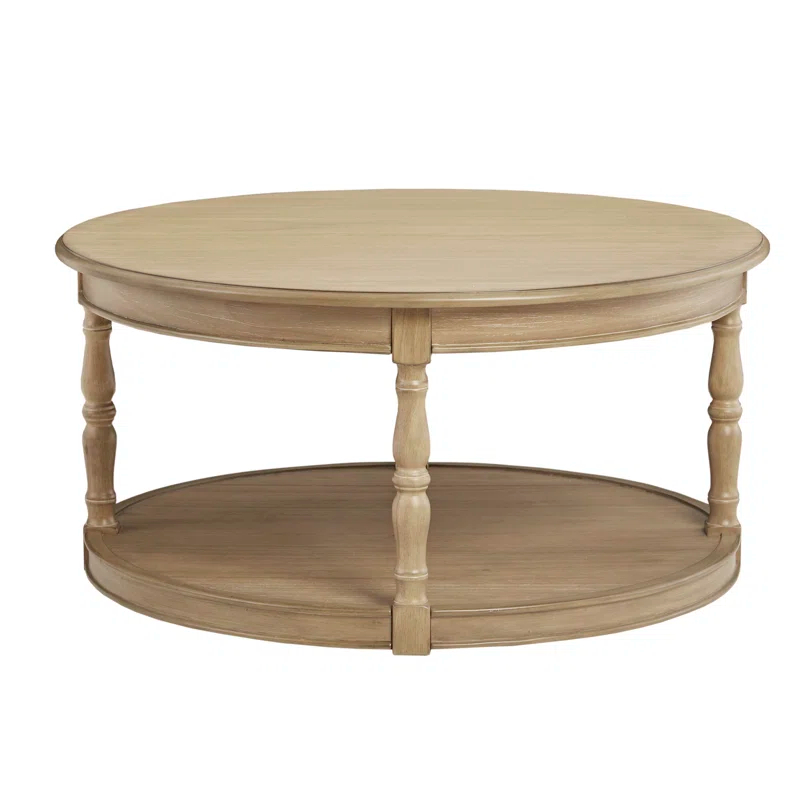 Martha Stewart Belden Round Coffee Table on Hidden Casters