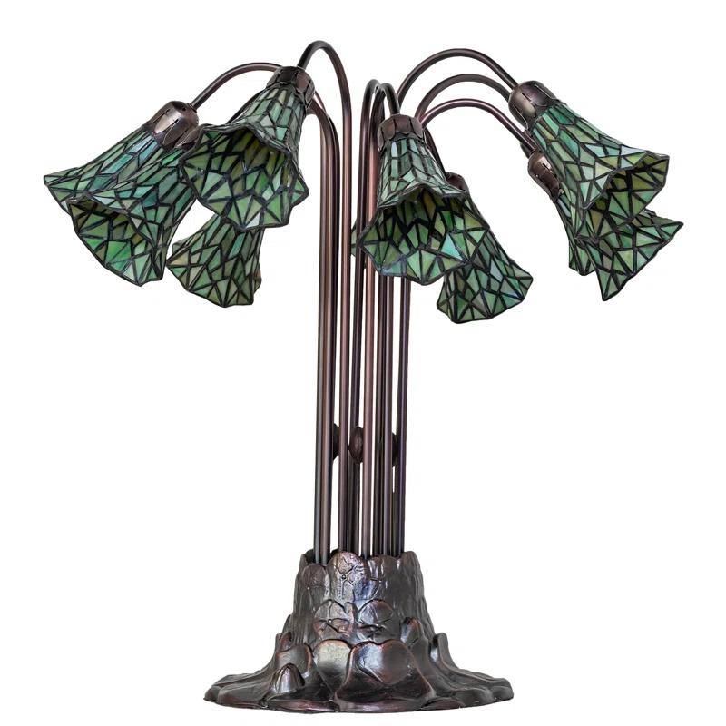 Meyda Lighting Pond Lily Metal Table Lamp