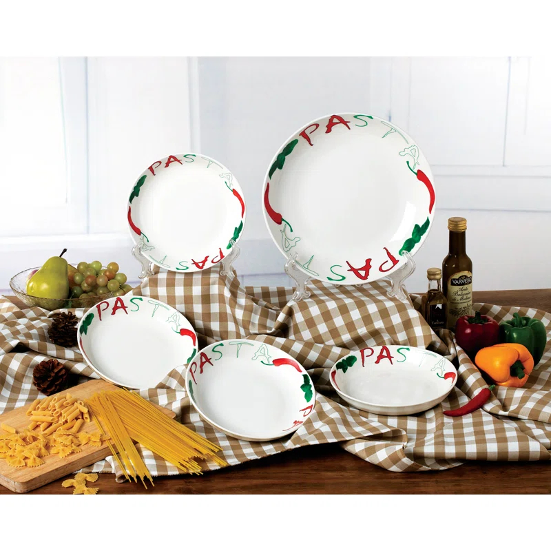 Lorren Home Trends Lorren Home Trends Porcelain China Pasta Dish