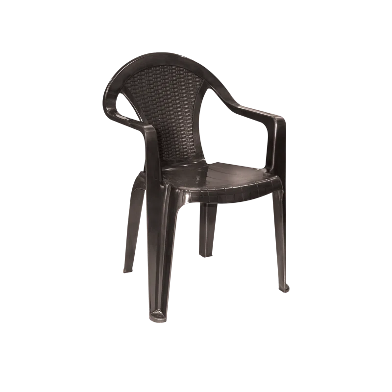 Orren Ellis Outdoor Stacking Dining Armchair (Set of 4)