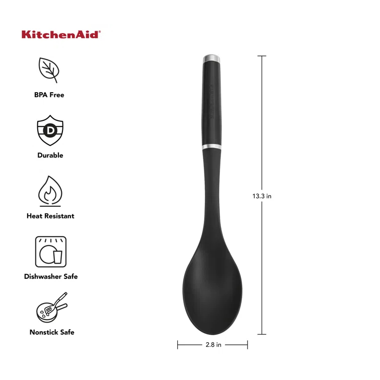 KitchenAid® Kitchenaid Classic Basting Spoon, One Size, Black