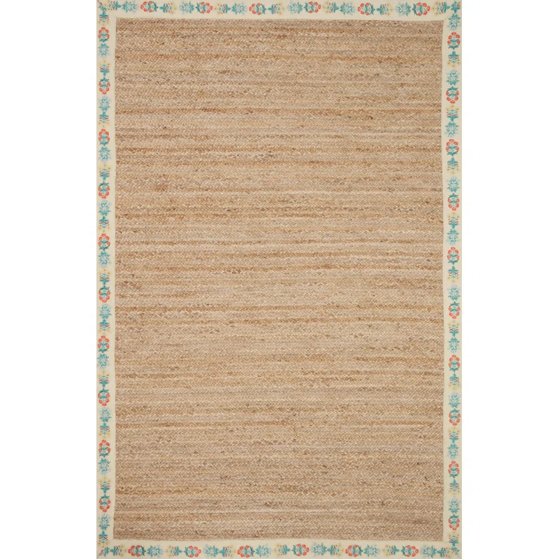 Rifle Paper Co. x Loloi Costa COS-02 Mughal Rose Natural Cream Rug