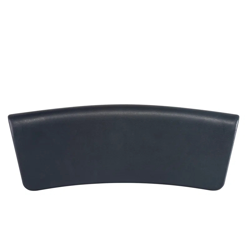 Vanity Art Gripping Head Rest Hard Bath Pillow For Tubs With Suction Cups,  Dark Grey