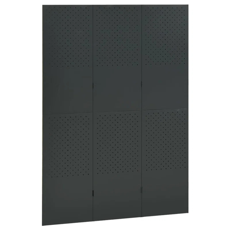 vidaXL VidaXL Room Divider Freestanding Privacy Screen for Room Separation Steel