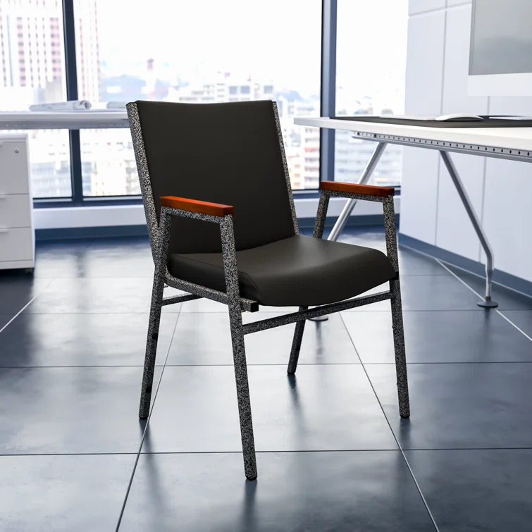 Offex Aliya Heavy Duty Stack Chair with Arms