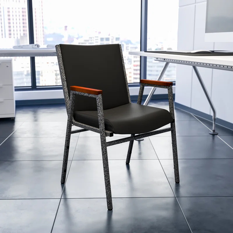 Offex Aliya Heavy Duty Stack Chair with Arms