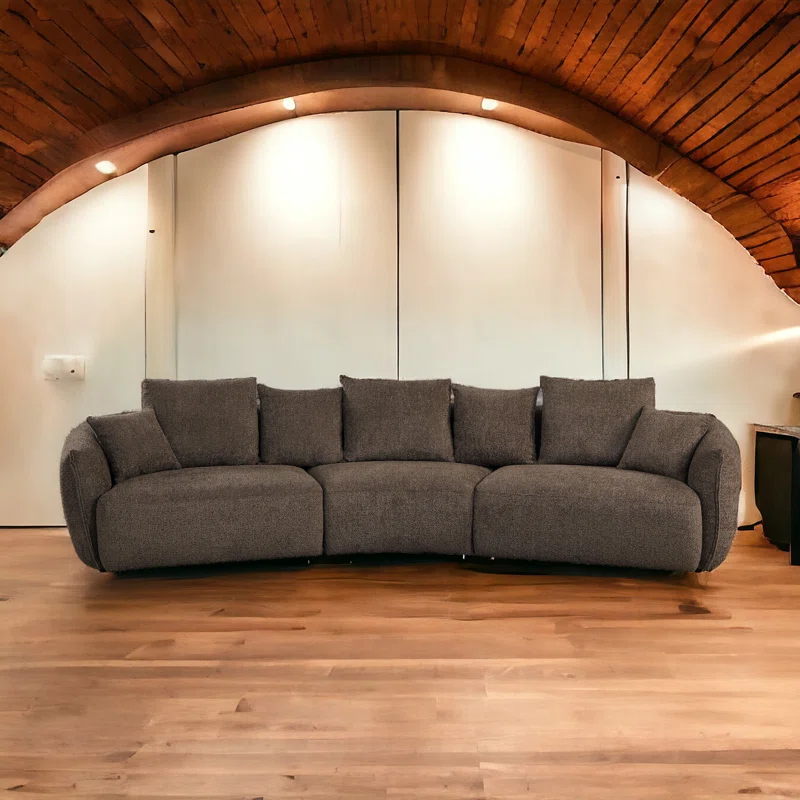 Audiohome Bash Macca Anthology Boucle Sofa With Pillows