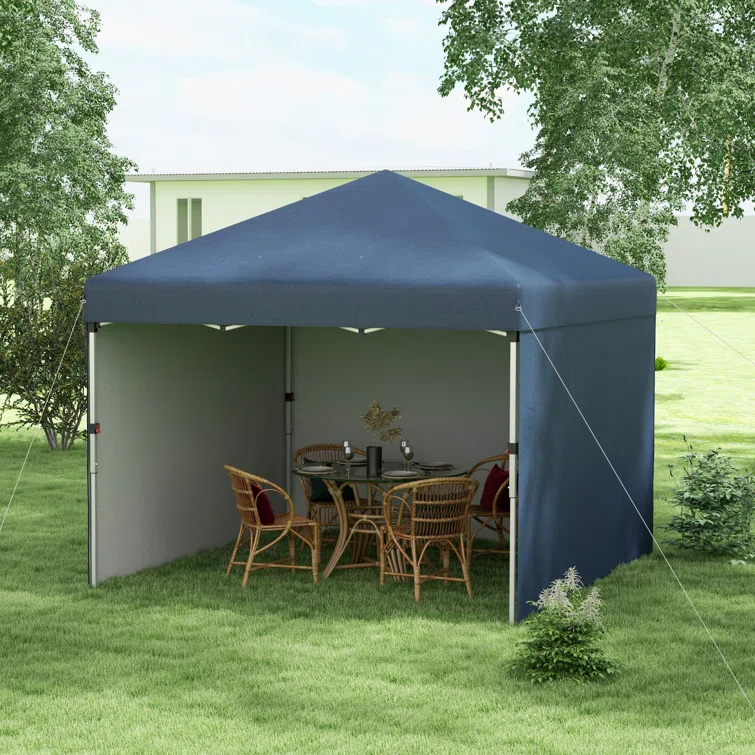 Outsunny 10 Ft. W x 10 Ft. D Steel Party Tent | Wayfair