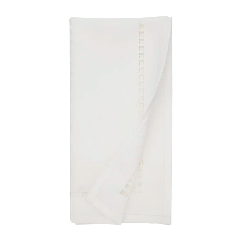 Saro Laser-Cut Hemstitch Napkin (Set of 4)