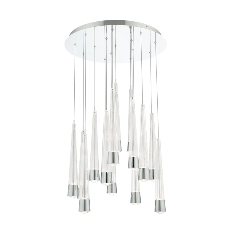 dweLED Quill Round 15 - Light LED Cluster Pendant