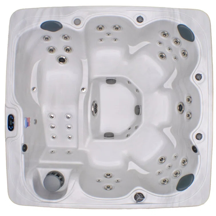 Home and Garden Spas 6-Person 71-Jet Hot Tub with MP3 Auxiliary Output and Ozone & Reviews | Wayfair