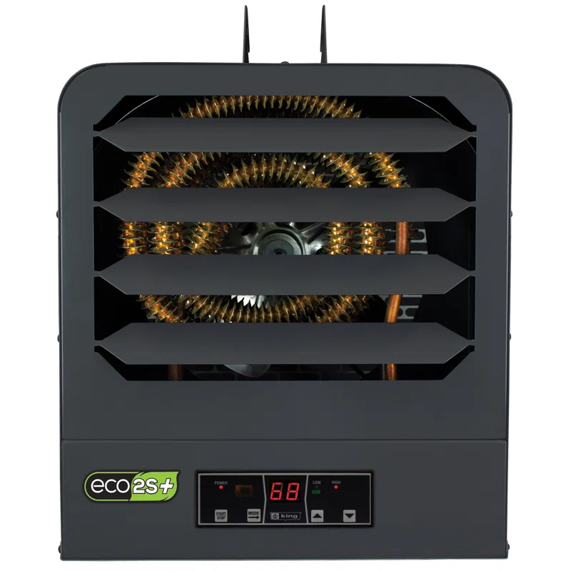King Electric Electric Ceiling Mounted Space Heater with Adjustable Thermostat , Remote Included and with Digital Display