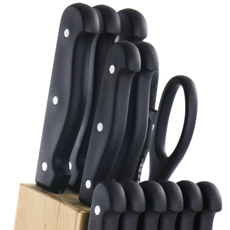 Gibson Home Gibson Home Westover Stainless Steel 13 Piece Knife Block Set