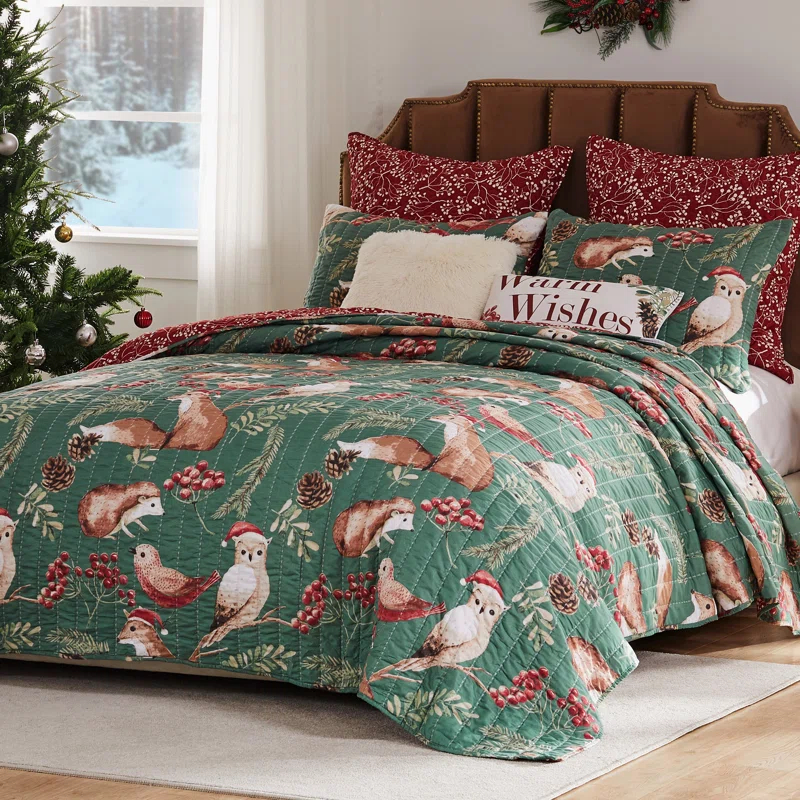 Barefoot Bungalow Willow Reversible Quilt Set