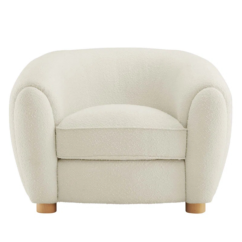 Modway Modway Abundant Boucle Upholstered Fabric Armchair