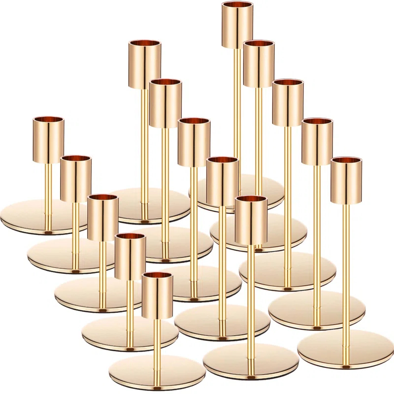 Everly Quinn 15 Pcs Candle Holders Set
