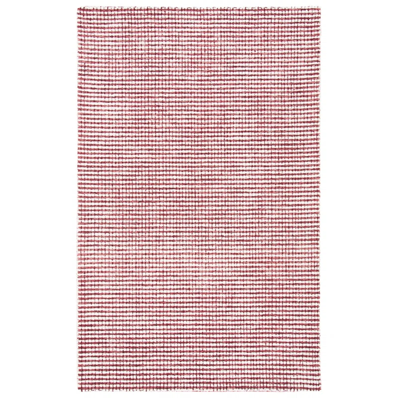 Abstract Hand Tufted Wool Checkered Rug