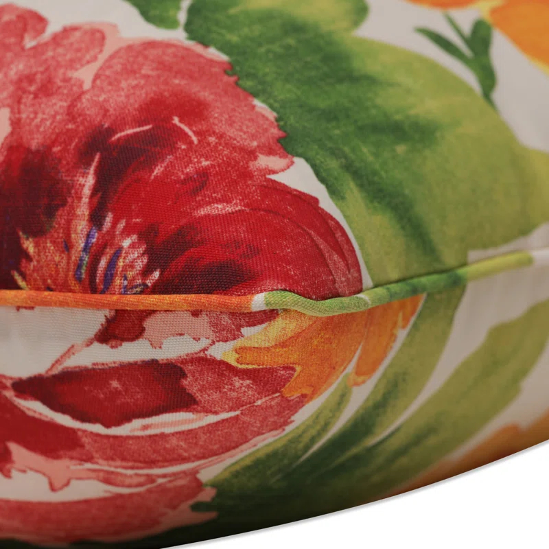 Pillow Perfect Primro Floral Indoor/Outdoor Reversible Throw Pillow (Set of 2)