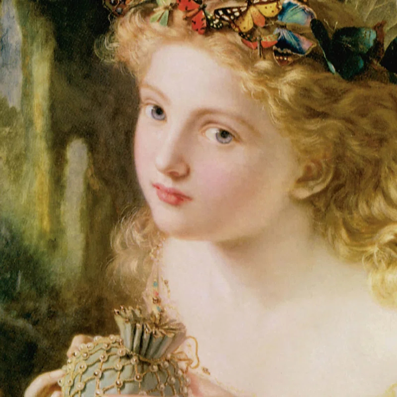 Design Toscano " Take The Fair Face Of Woman, 1870 " by Sophie Gengembre Anderson