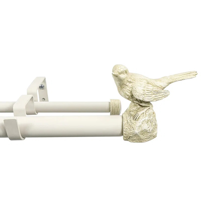 Meriville Adjustable Double Curtain Rod