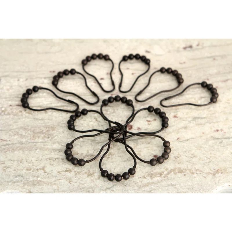 Kingston Brass Kingston Brass Edenscape Roller Ball Shower Curtain Rings (12 Pieces/Set) (Set of 12)