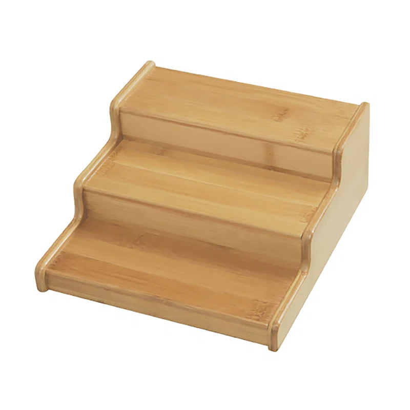 Seville Classics 3-Tier Expandable Bamboo Spice Rack