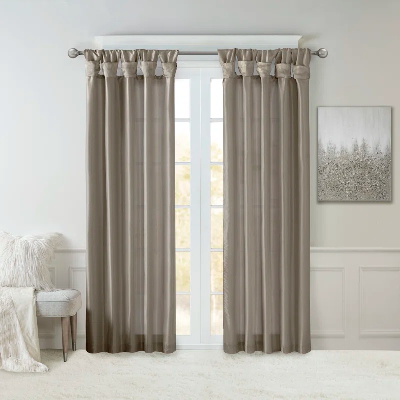 Madison Park Rivau Light-Filtering Single Curtain Panel