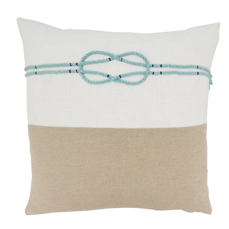 Saro Laguna Collection Cotton Throw Pillow