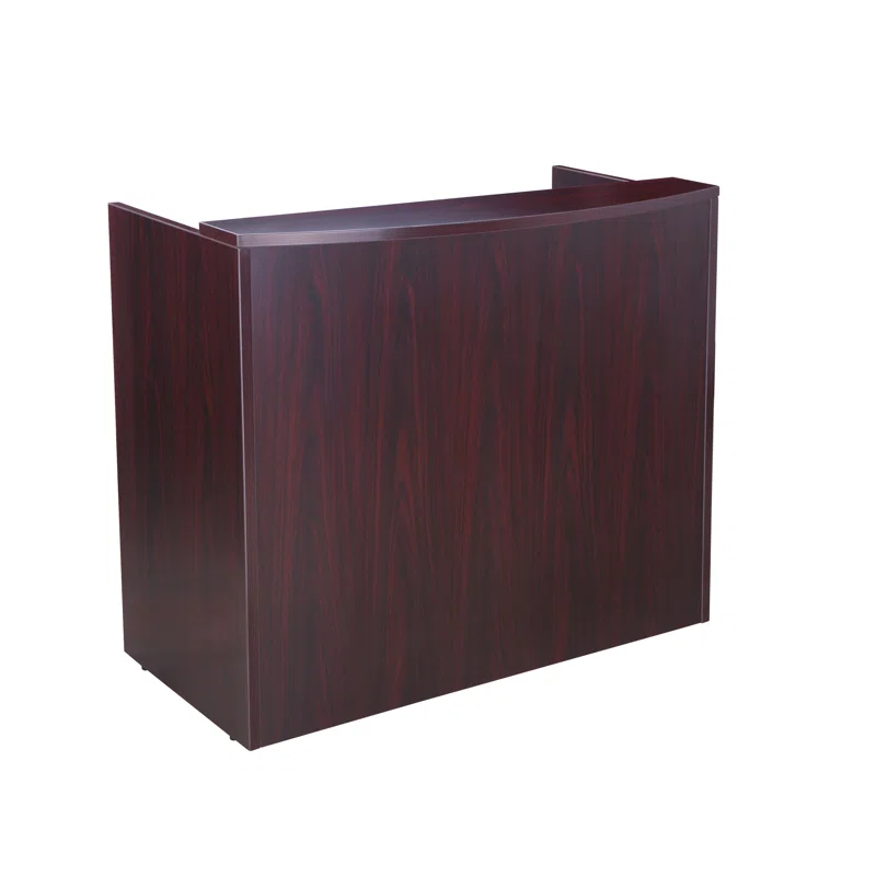Winston Porter Sahrye Rectangle Synthetic Laminate Reception Desk