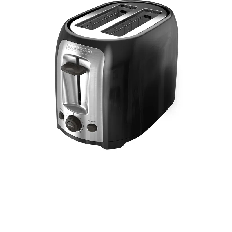 BLACK+DECKER BLACK+DECKER 2-Slice Toaster, TR1278BD, Extra Wide Slots, 7 Shade Settings, 850 Watts, Frozen And Bagel Buttons