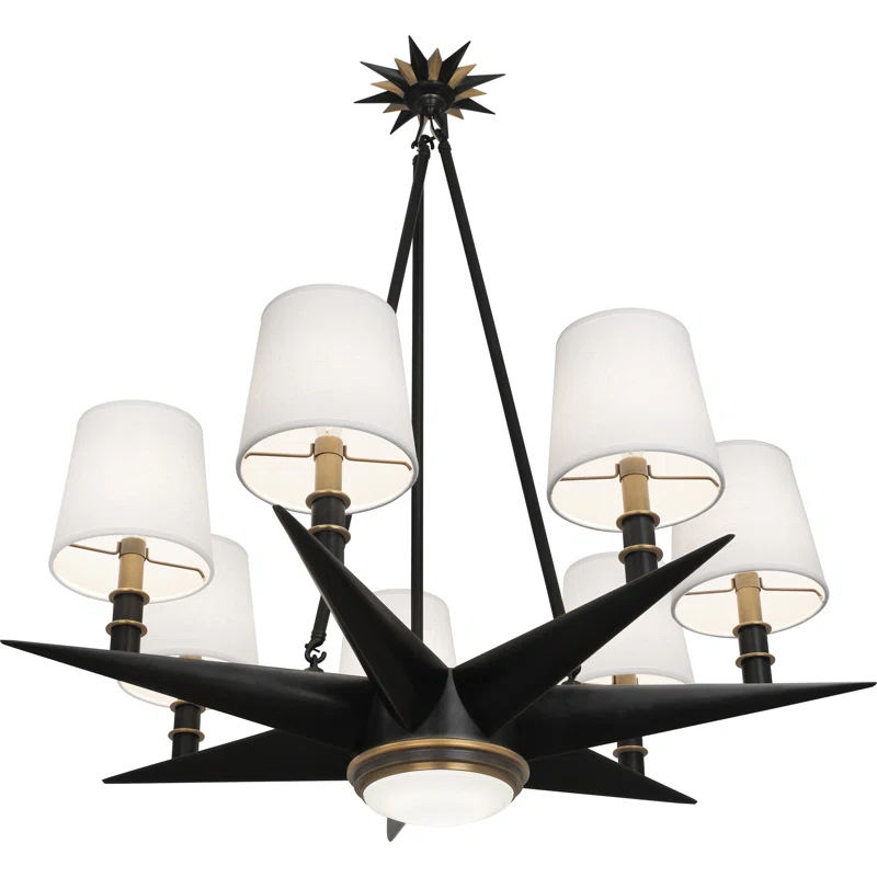 Robert Abbey Cosmos 8 - Light Dimmable Geometric Chandelier